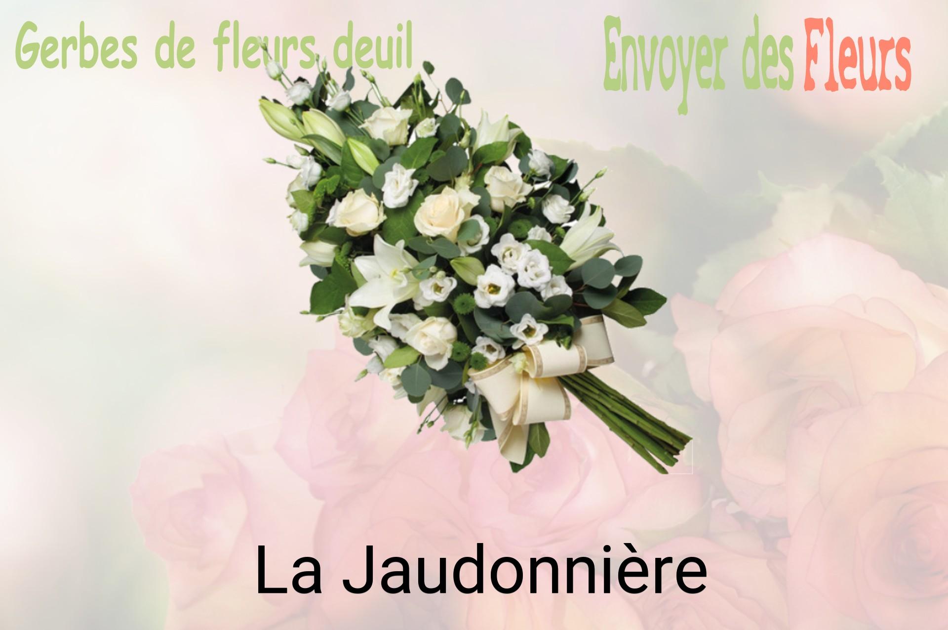 Gerbe de fleurs de deuil livrée à La Jaudonnière